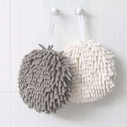 Japanese hand towel hanging thick absorbent chenille wipe hand ball rag home bathroom kitchen hand towel