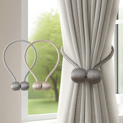 磁吸扣窗帘绑带一对收拢捆绑扣环