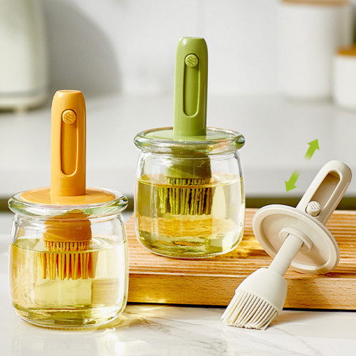 油刷油瓶一体玻璃家用耐高温烧烤