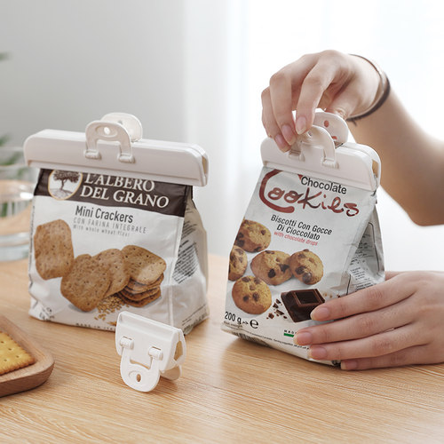 食品袋小夹子封口夹塑料零食专用密封器厨房调料收纳防潮食物保鲜 - 封面