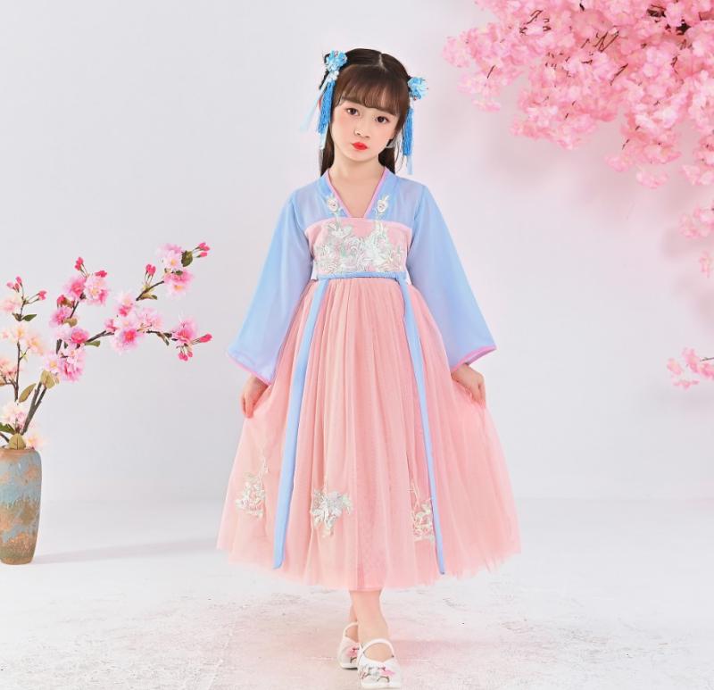 汉服女中国风襦裙古风连衣裙古装女汉服唐装礼服学生舞蹈表演出服