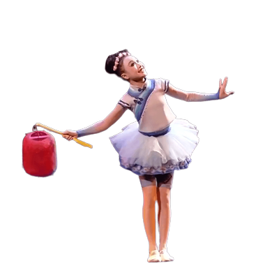 第十二届小荷风采灯火儿童演出服元旦民族红色喜庆舞蹈服灯笼道具