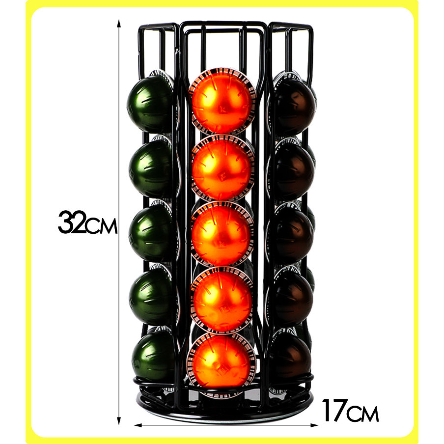 可旋转展示咖啡胶囊收纳架