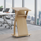 演讲台发言台会议室讲台桌小讲话台实木主持台迎宾台接待台可移动