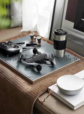 样板房卧室飘窗书桌男女主旅游摄影音乐主题软装收纳饰品组合摆件