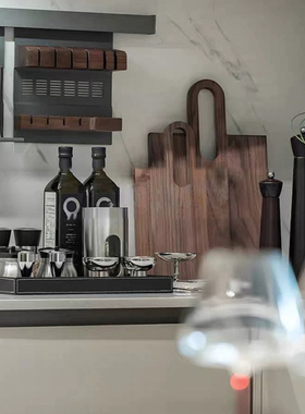 高端品质轻奢厨房样板间装饰品摆件北欧风格木质砧板现代家居餐具