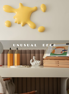 山海艺术男孩女孩儿童房书房书桌摆件卡通玩具立体挂件墙壁装饰品