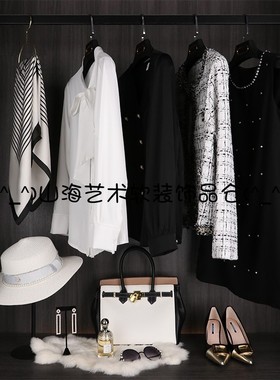 初舍印象 样板间衣帽间女装衣服主人房衣柜装饰品小香风组合套装
