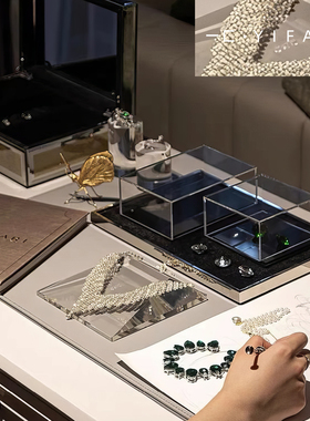 现代轻奢工作台组合创意摆件 样板间珠宝手工主题桌面装饰