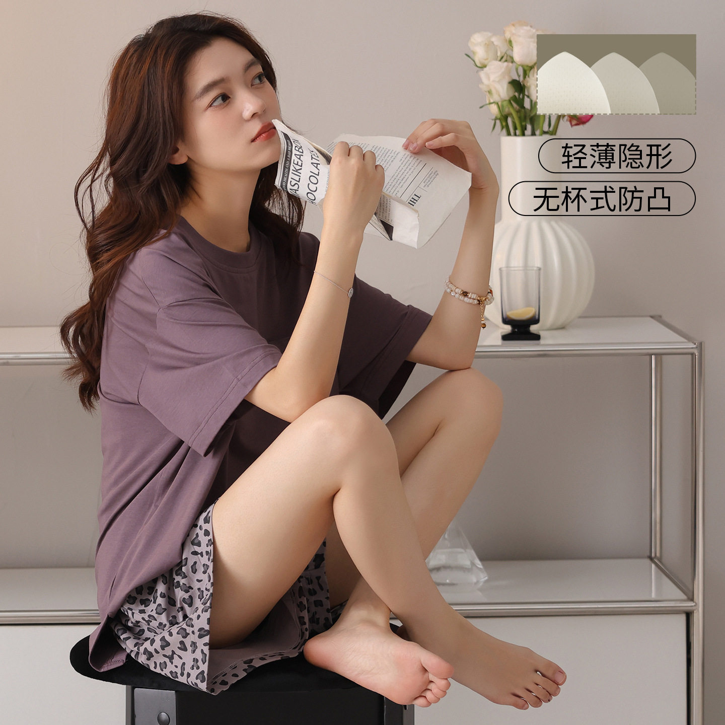 阪织屋官方旗舰店睡衣女夏季2026新款纯棉短袖短裤家居服夏天薄款