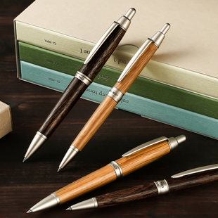 日本uni三菱圆珠笔SS 1015天然橡木笔杆自动铅笔多功能笔 1025