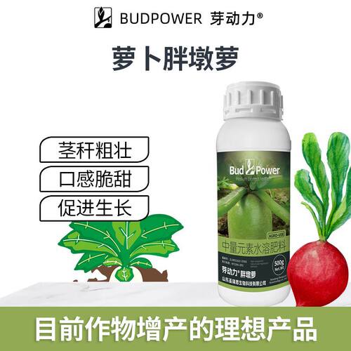 芽动力胖墩萝萝卜口感脆甜充实盆栽地栽生根壮苗中量元素水溶肥料