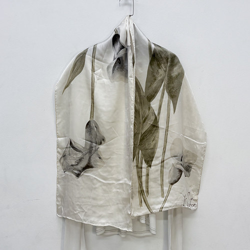 外贸严重瑕疵真丝围巾