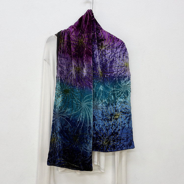 多色入 2件包邮 真丝丝绒窄长条丝巾围巾 双层桑蚕丝小领巾女A-14