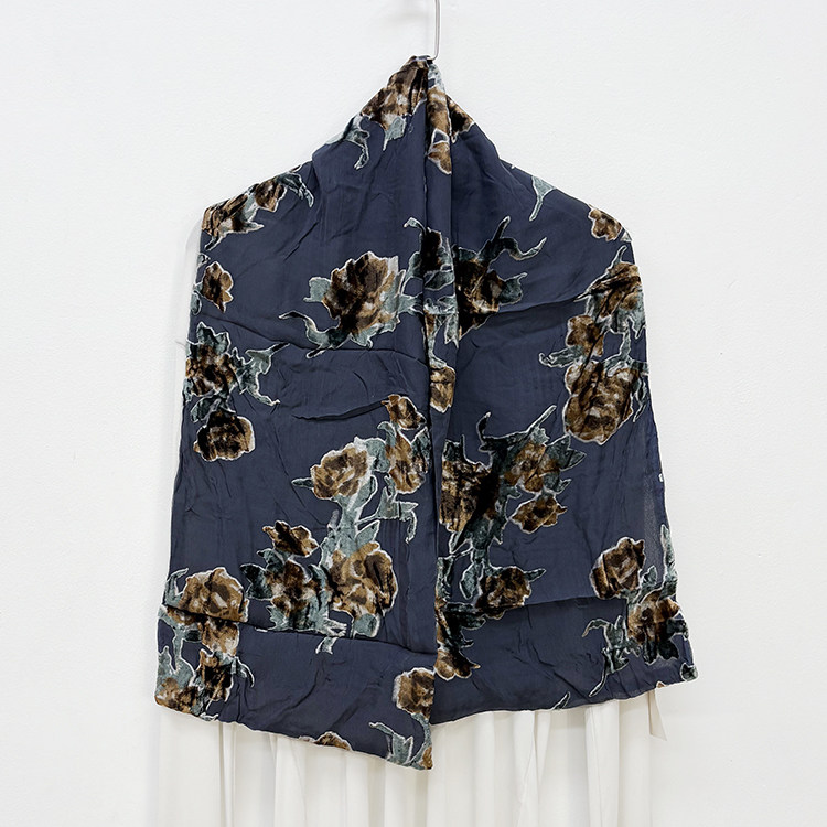 多色入 2件包邮 真丝丝绒窄长条丝巾围巾 双层桑蚕丝小领巾女A-16