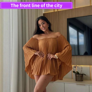 Fashion Strap Split 休闲 for Women现货露肩通勤时尚 Dress Sexy