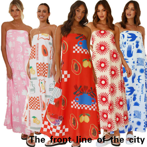 SexySplitBubbleSleeveTiedDress