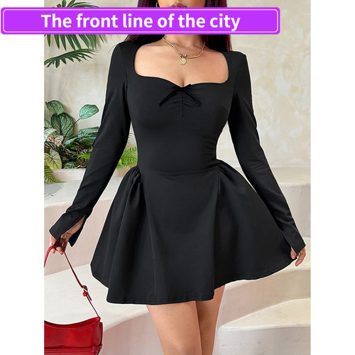 Sexyslimlacepartyminidress秋季