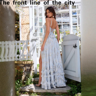 slim hugging fit hip dress海边度假漂亮独特吊带连衣 sexy Lace