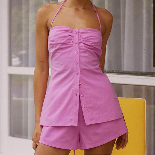 Satin sexy hollow backless lace up dress性感辣妹棉质套装女抹