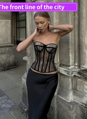 Sexy slim lace party mini dress欧美秋季新款纯色修身街头时尚