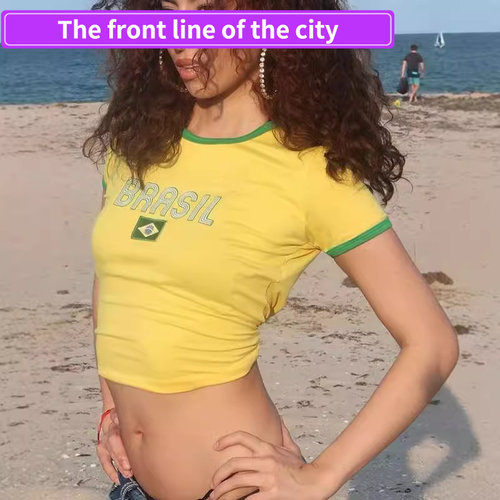 PrintedV-neckstraplessoff-shou