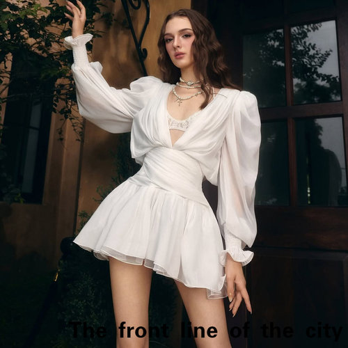 RetroPrintHolidayStraplessDres