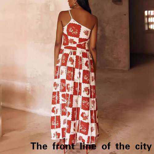 SexySplitBubbleSleeveTiedDress
