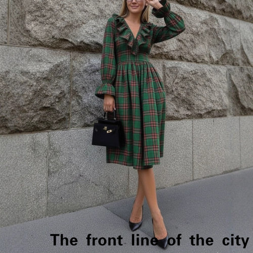 SexySplitBubbleSleeveTiedDress
