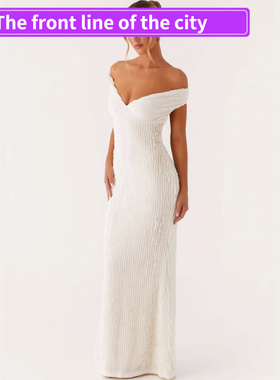 Embroidered Women's Fitted Bodysuit Sexy Stra年素雅一字肩低