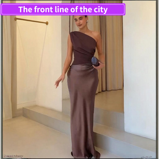 Sexy for 时尚 礼服 Dress 修身 Fashion Strap Split Women圆领无袖