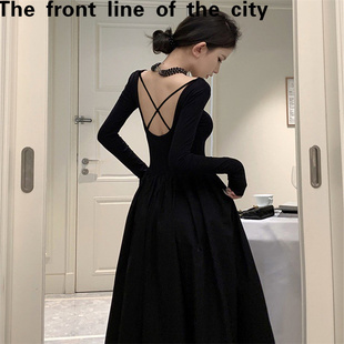 sexy hip hugging Lace 赫本风气质连衣裙时尚 fit dress法式 slim