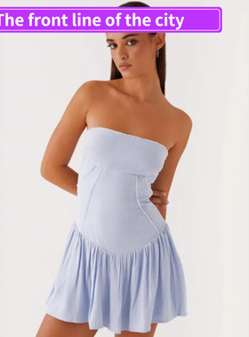 Embroidered Women's Fitted Bodysuit Sexy Stra独立站INS春夏抹