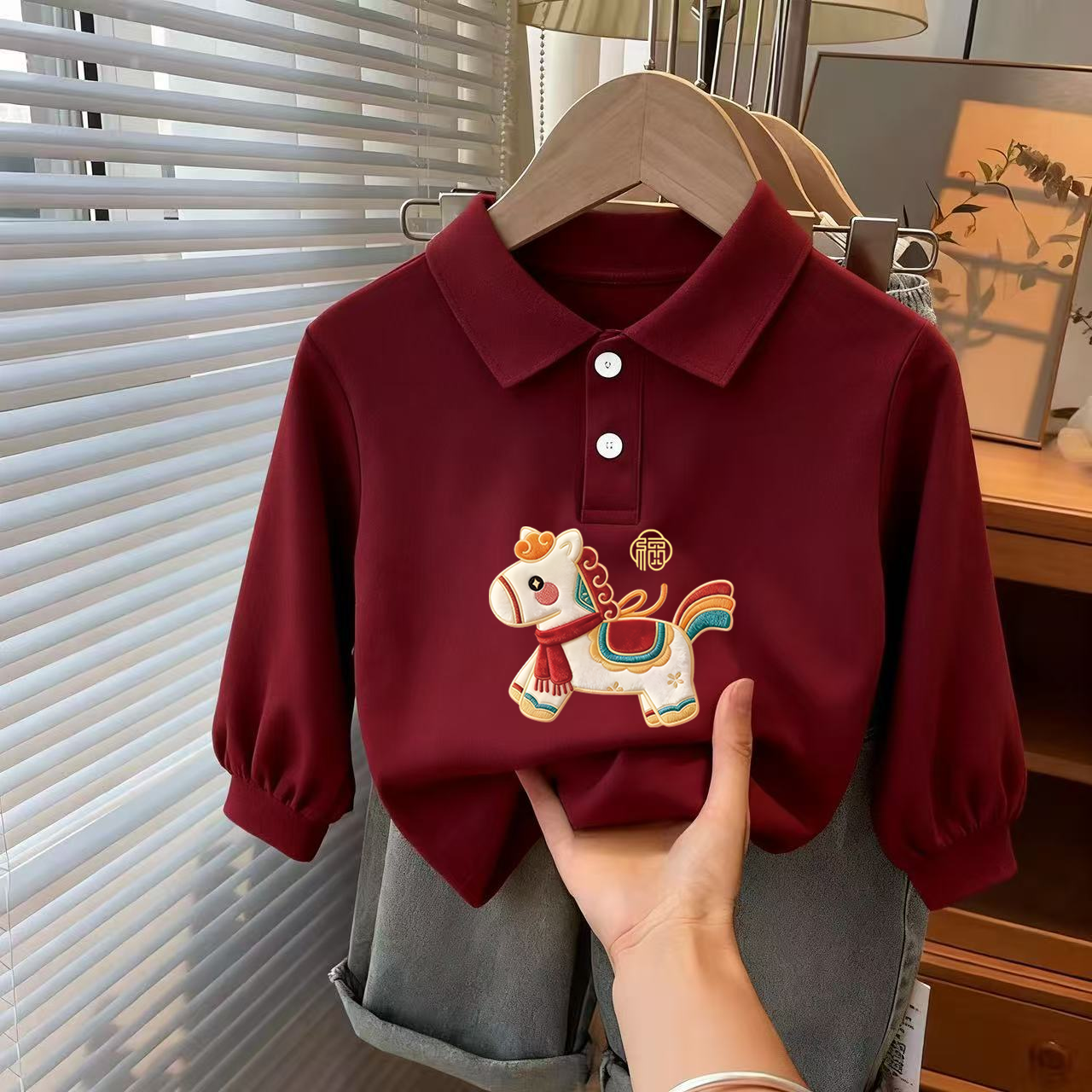 儿童长袖上衣春秋季新款卡通印花POLO领套头衫男女童宝宝休闲打底,童装/婴儿装/亲子装,儿童POLO衫,淘宝优惠券,粉丝福利购,淘宝优惠卷