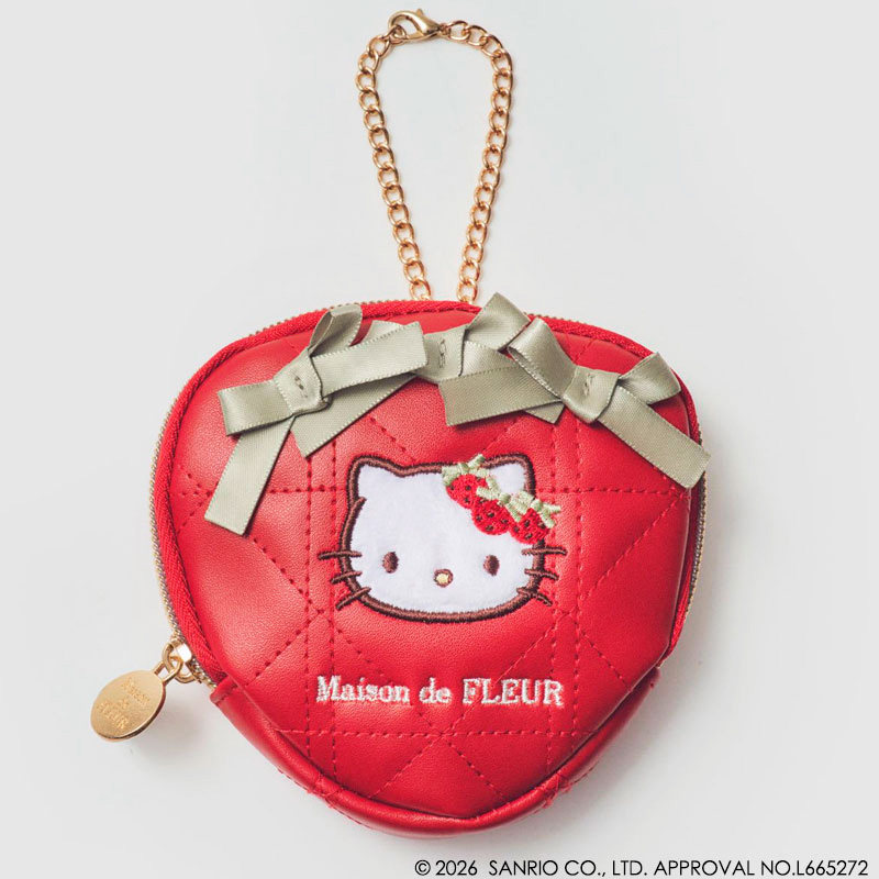 樱子日本购Maison de FLEUR×HELLO KITTY草莓联名耳机包小挂包女
