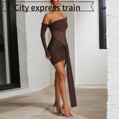 SexyV-neckstrapslimsatindress