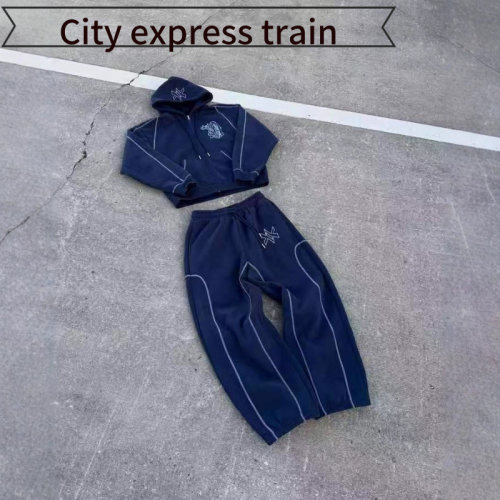 Loosehoodiecasualsportssuit字
