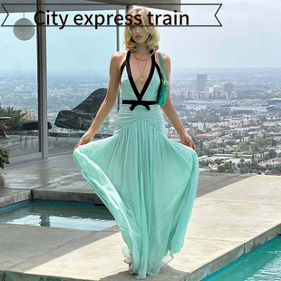 sexy fit slit dress women热销性感深裹胸镂 Strapless for slim