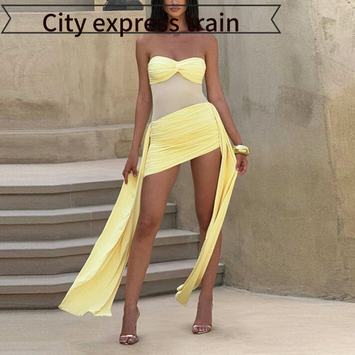 SexyV-neckstrapslimsatindress
