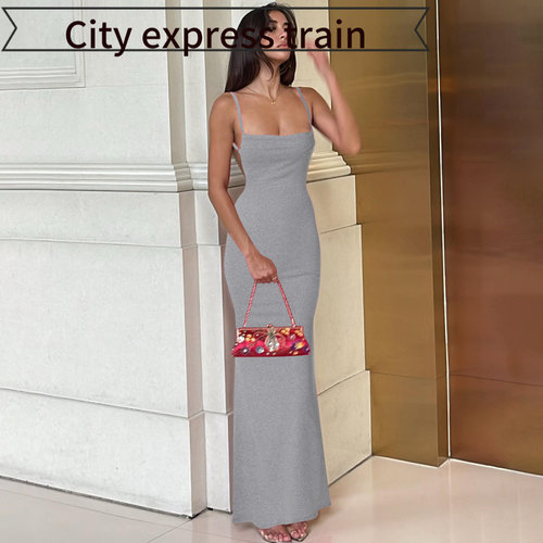 Straplessslimfitsexyslitdressf