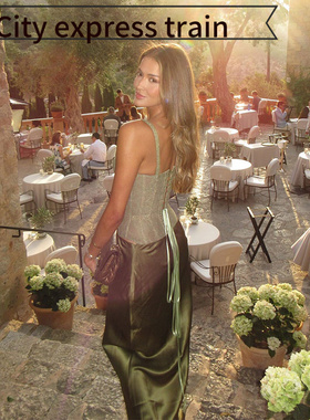 Women's Strapless Bodycon Sexy Bow Dress 蕾丝吊带紧身胸衣半