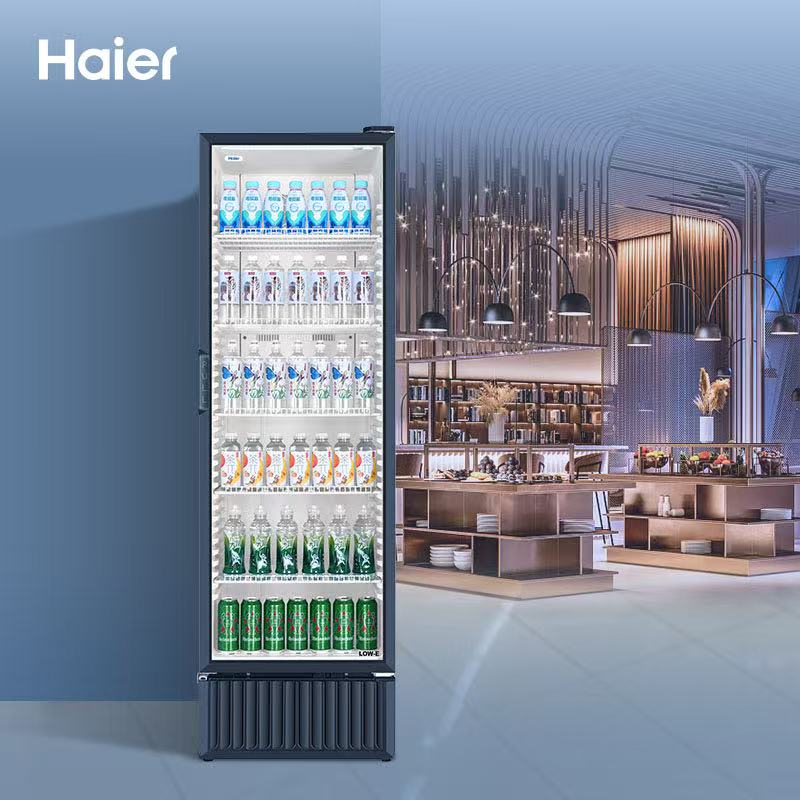 海尔（Haier）风冷无霜展示柜冷藏保鲜立式大容量玻璃门412S冷柜