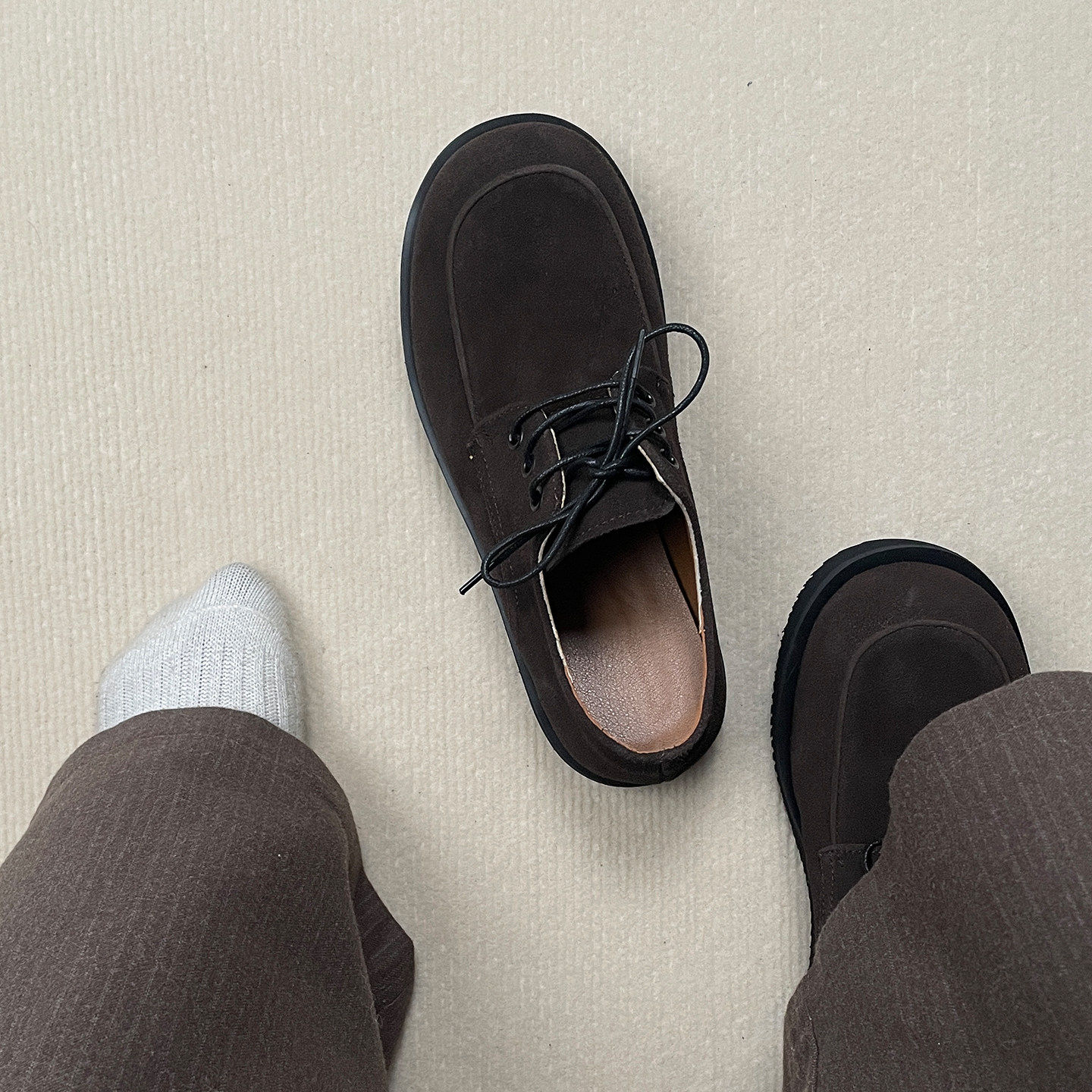 【商场同款】德比鞋男款增高大头鞋百搭潮鞋翻毛皮鞋老钱风乐福鞋,流行男鞋,乐福鞋（豆豆鞋）,淘宝优惠券,粉丝福利购,淘宝优惠卷