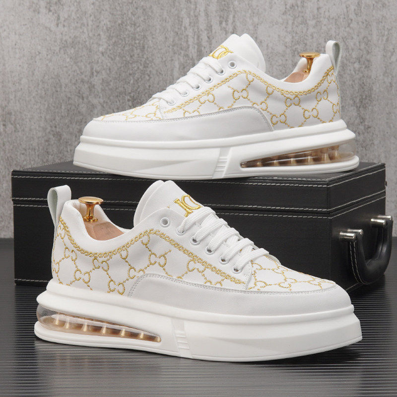 【商场同款】欧洲站潮牌小白鞋男2026新款冬季透气内增高鞋子男士