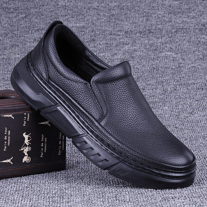 【商场同款】外贸男鞋真皮厚底皮鞋男商务休闲鞋男士头层牛皮鞋轻,流行男鞋,休闲皮鞋,淘宝优惠券,粉丝福利购,淘宝优惠卷