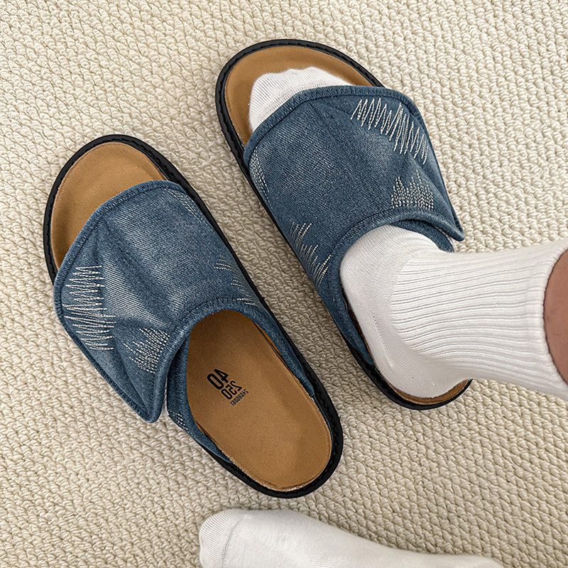 【商场同款】男士拖鞋外穿潮牌高级感软底凉拖时尚休闲潮拖夏季外