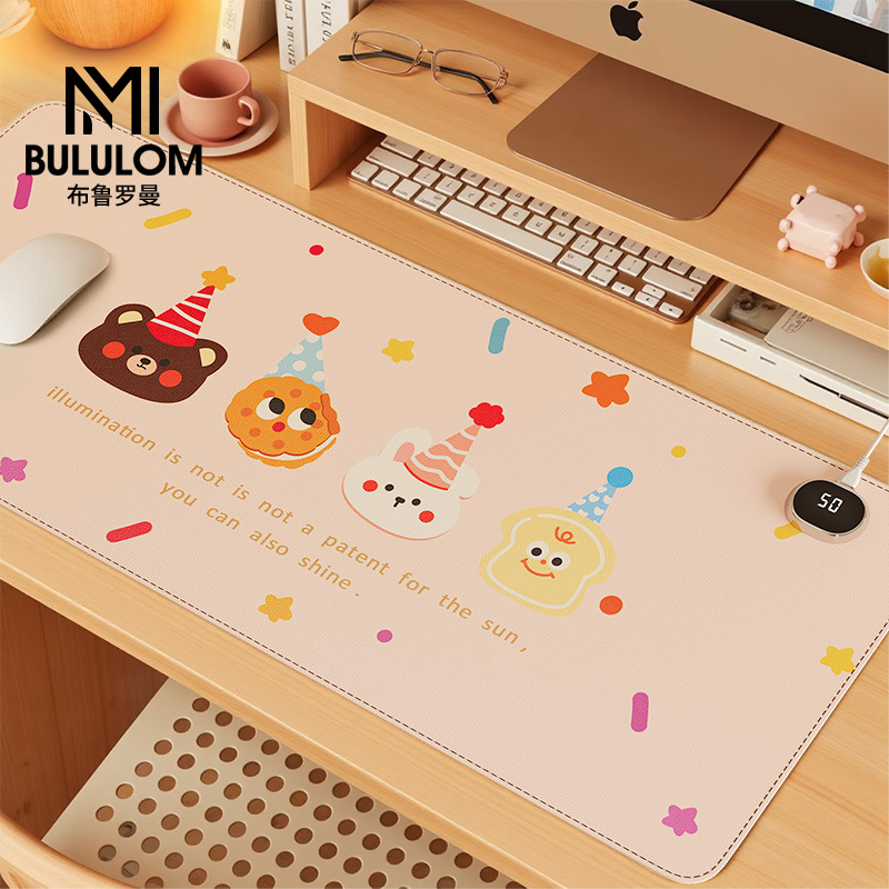 加热鼠标垫加厚防水桌垫