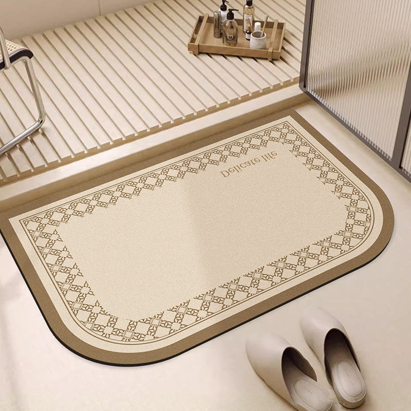 软硅藻泥吸水垫浴室地垫