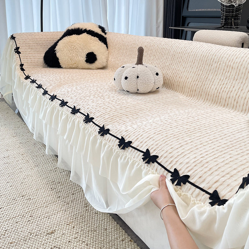 雪尼尔四季通用防滑直排沙发垫