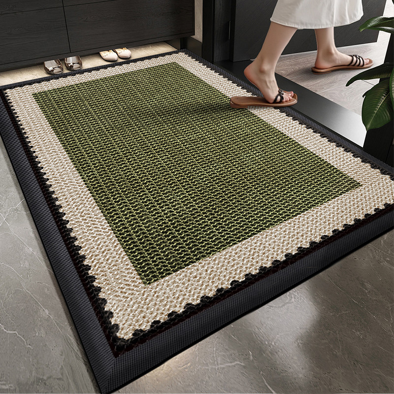 入户门地垫复古绿色大门口弹力门垫防滑脚垫室外进门地毯门外垫子,居家布艺,入户地垫,淘宝优惠券,粉丝福利购,淘宝优惠卷